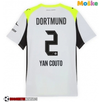 Moške Nogometnih dresov Borussia Dortmund Yan Couto #2 Gostujoči 2025-26 Kratki rokavi